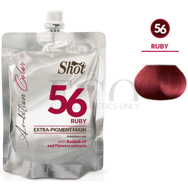 Тонирующая маска Экстра Пигмент (рубиновый) Shot Ambition Color Extra Pigment Mask RUBY (56), 200 мл